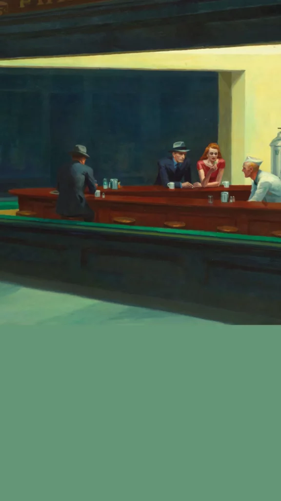 Which painting by Edward Hopper illustrates urban loneliness?