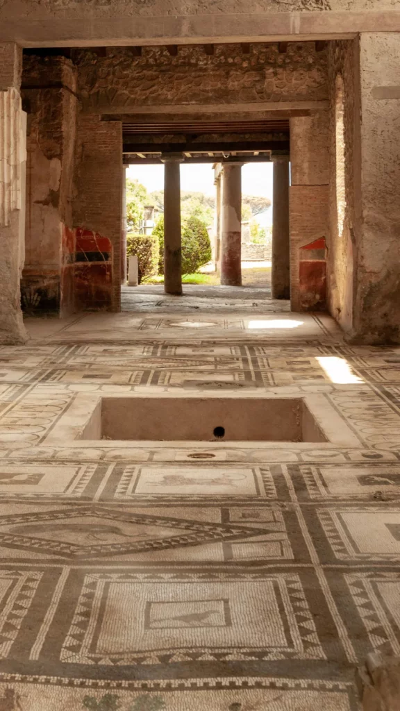 Which ancient city, known as the cradle of a vanished civilization, was rediscovered in 1748 under the ashes of Mount Vesuvius in Italy?